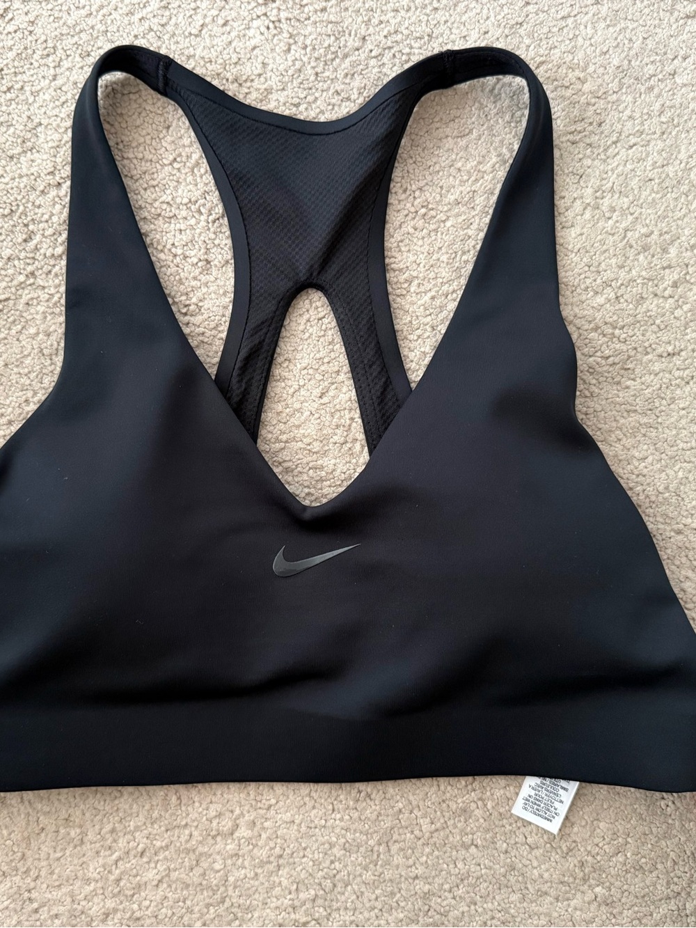 NWT! Nike Universa Women's Medium-Support Padded Sport Bra Black Size S